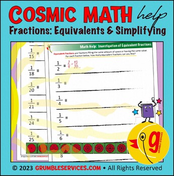 Preview of Investigating Equivalent Fractions: Elementary Montessori Math [3.NF.3A 3.NF.3B]