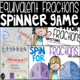 Equivalent Fractions Spinner Game