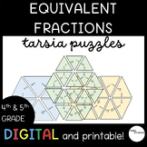 Equivalent Fractions Tarsia Puzzles - 4th & 5th Grade