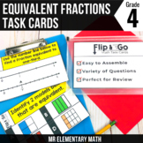 Equivalent Fractions Task Cards 4th Grade Math Centers