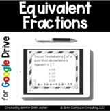 Equivalent Fractions Task Cards in Google Forms - Digital