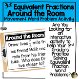 Equivalent Fractions Word Problem Movement Activity | 3rd Grade