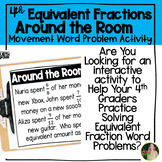 Equivalent Fractions Word Problem Movement Activity | 4th Grade