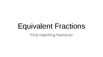 Equivalent Fractions: Workbook Questions by Miss Mac's Supply | TPT