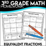 Equivalent Fractions Worksheets 3rd Grade