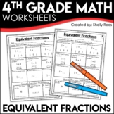 Equivalent Fractions Worksheets 4th Grade Math 