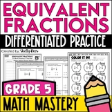 Equivalent Fractions Worksheets 5th Grade Math