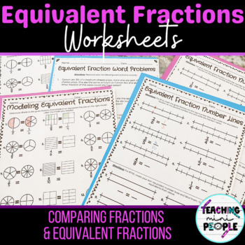 Preview of Equivalent Fractions Worksheets | 4.NF.1