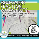 Equivalent Fractions Worksheets & Anchor Charts | Third Gr