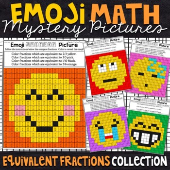 Preview of Equivalent Fractions Worksheets | Equivalent Fractions Color by Number