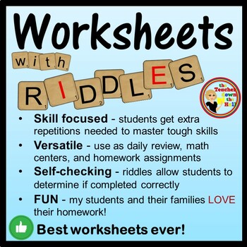 equivalent fractions worksheets w riddles by the teacher down the hall