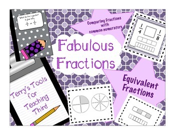 Preview of Equivalent Fractions and Comparing Fractions with Common Numerators