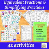 Equivalent Fractions and Simplifying Fractions Activities 
