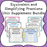 Equivalent Fractions and Simplifying Fractions Unit Supple