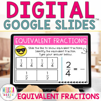 Preview of Equivalent Fractions for Google Classroom 