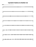 Equivalent Fractions on a Number Line 0-1 (blank)