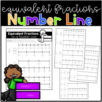 Preview of Equivalent Fractions on a Number Line