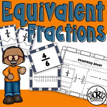 Preview of Equivalent Fractions on a Number Line Activity