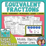 Equivalent Fractions with Models, Number Lines, & more - 3