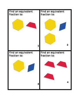 Preview of Equivalent Mixed Number Manipulative Task Cards