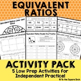 Equivalent Ratios Activities - Low Prep Games, Puzzles, Sp
