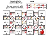 Equivalent Ratios Activity: Valentine's Day Math Maze