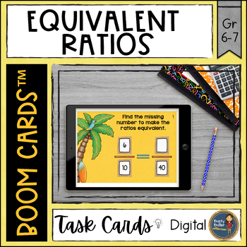 Preview of Equivalent Ratios Boom Cards™ Digital Task Cards