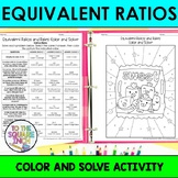 Equivalent Ratios Color & Solve Activity | Color by Number