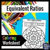Equivalent Ratios Coloring Activity  6.RP.3a