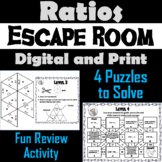 Equivalent Ratios Activity: Escape Room Math Review Breakout Game