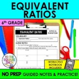 Equivalent Ratios Notes & Practice | + Interactive Notebook Pages