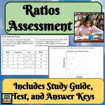 Preview of Equivalent Ratios Tape Diagrams Double Number Lines Ratio Tables Assessment