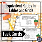 Equivalent Ratios in Tables and Graphs Task Cards 6.RP.3a