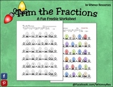 Equivalent Reduce Fractions- Christmas- Trim the Fractions