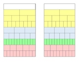 Equivalent and Comparing Fractions Chart