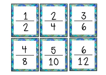 Preview of #AUSBTS18 Equivalent fraction snap/Equivalent fraction memory! {60 cards}
