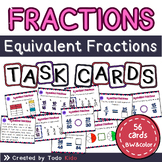 Equivalent the Fractions Task Cards Game Set