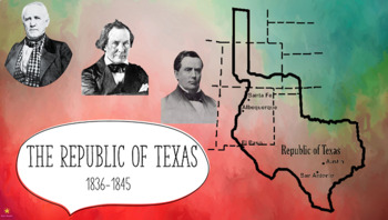 Preview of Era of the Republic of Texas Bundle - PowerPoint, Vocabulary, Activities, & MORE