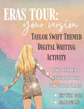 Preview of Eras Tour - Your Version | Editable New Year's Writing & Goal-Setting | ELA