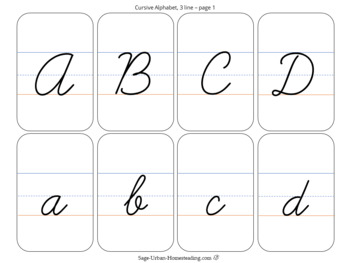 Erased Cursive Alphabet Matching Game with Handwriting Practice | TpT