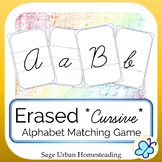 Erased Cursive Alphabet Matching Game with Handwriting Practice
