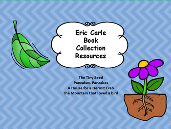 Preview of Eric Carle 4 Picture Book Unit Reading