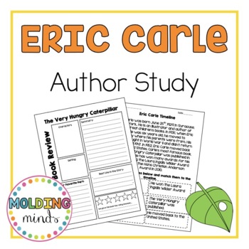 Preview of Eric Carle Author Study (printables-book reviews, graphing, timeline, and more)