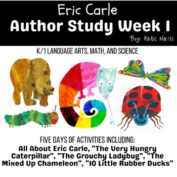 Preview of Eric Carle Author Study Week 1