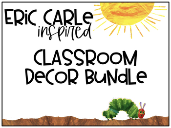 Preview of Eric Carle Classroom Bundle