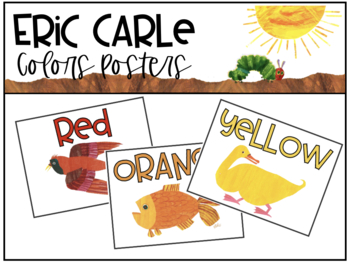 Preview of Eric Carle Color Posters