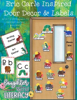 Preview of Eric Carle INSPIRED Character Door Display and Name Tags