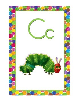 Eric Carle Inspired Alphabet Cards by Heather Spicer | TpT