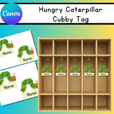 Eric Carle Inspired Cubby Tags, The Very Hungry Caterpilla