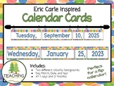 Eric Carle Inspired Flip Calendar Cards - Pocket Chart - H